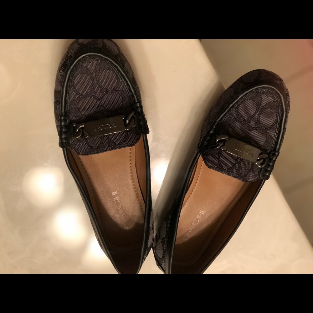 Black loafers